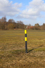 150 yard marker on a golf course in Sweden