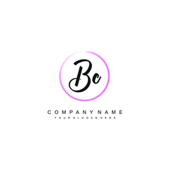 BC initials signature logo. Handwriting logo vector templates. Hand drawn Calligraphy lettering Vector illustration.
