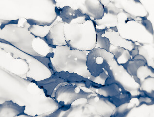 Water Alcohol Ink Design. Japanese Ink Style. Dim 