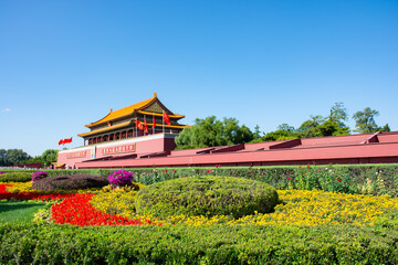 Fototapeta na wymiar Forbidden City in Beijing China 