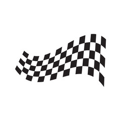 Race flag icon, simple design race flag logo