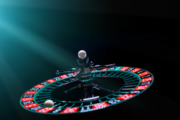 Obraz premium Roulette table close up at the Casino