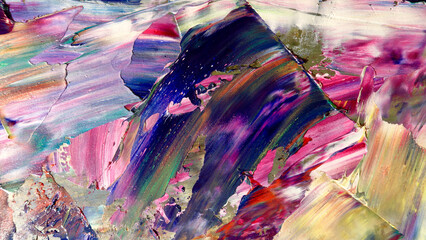 Colorful abstract background wallpaper. Modern motif visual art.  Mixtures of oil paint. Trendy...
