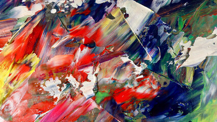 Colorful abstract background wallpaper. Modern motif visual art.  Mixtures of oil paint. Trendy...