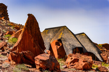 It's Rocks and stones of Twyfelfontein, Namibia