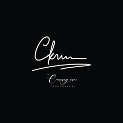 CK initials signature logo. Handwriting logo vector templates. Hand drawn Calligraphy lettering Vector illustration.