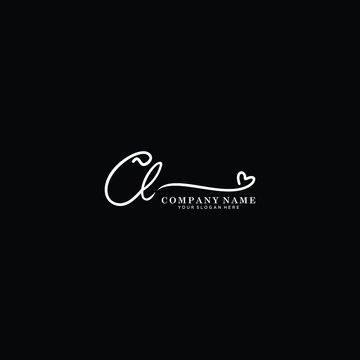 CL initials signature logo. Handwriting logo vector templates. Hand drawn Calligraphy lettering Vector illustration.