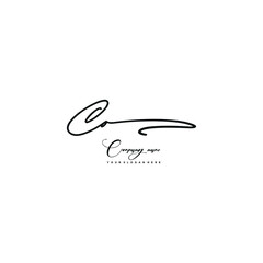 CO initials signature logo. Handwriting logo vector templates. Hand drawn Calligraphy lettering Vector illustration.