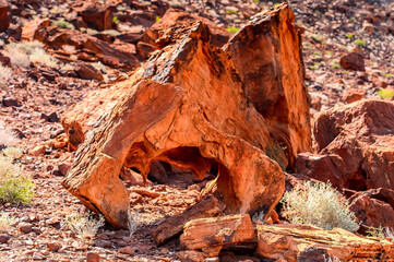 It's Rocks and stones of Twyfelfontein, Namibia