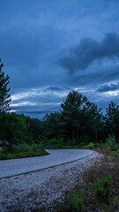 sunset in the mountains
