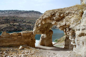 Euphrates river & Crusaders castle Rumkale