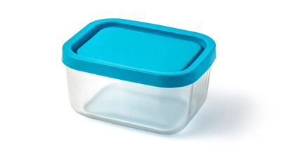 glass food container isolated on white