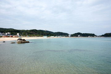 Fototapeta na wymiar Jukdo beach in Goseong-gun, South Korea. 