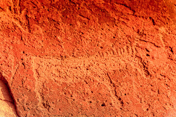 It's Zebra, Ancient rock engravings, Twyfelfontein, Kunene Region, Namibia. UNESCO World Heritage site