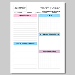 weekly planner page