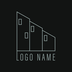 a logo that forms the apartment