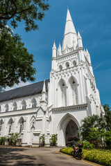 Fototapeta na wymiar St Andrews Cathedral, Singapore