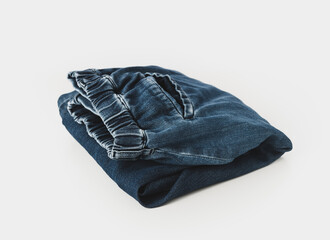 vintage jeans pant on white background