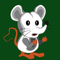 Obraz premium mouse with cheese