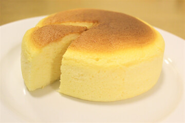 It's a delicious Japanese cheesecake.