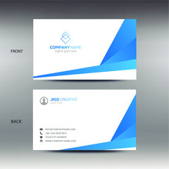Blue Abstract Business Card Design