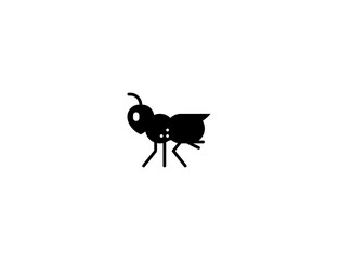 Cricket insect vector flat icon. Isolated Grasshopper emoji illustration