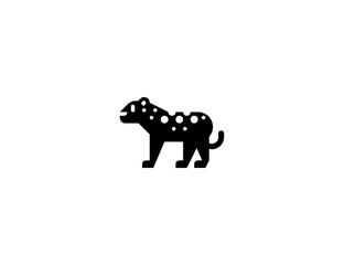 Obraz na płótnie Canvas Leopard vector flat icon. Isolated African Leopard, Jaguar emoji illustration