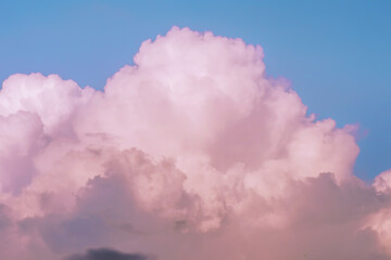 Aesthetic background pink clouds sky - 358583183