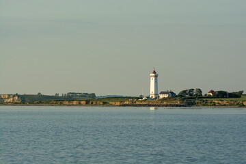 Helnæs lighthouse located on fyn