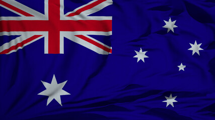 Fabric wavy texture national flag of Australia