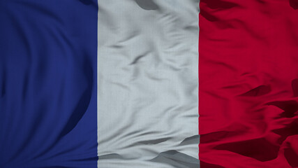 Fabric wavy texture national flag of France