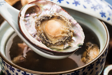 Chinese Cuisine-Abalone and Morel Soup