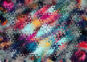Fototapeta na wymiar Abstract Colorful Geometrical Artwork,Abstract Graphical Art Background Texture,Modern Conceptual Art,Synthwave Aesthetic Poster Print,3D Rendering
