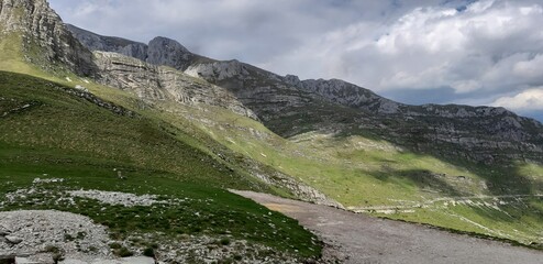 view of the mountains