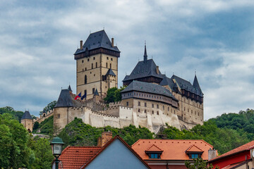 Fototapeta na wymiar Castle Karlstejn in the Czech Republic