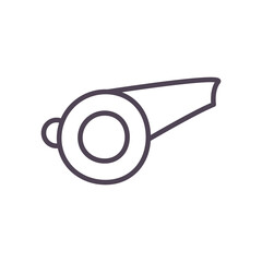 whistle line style icon vector design