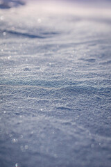 Macro background of fresh snowflake texture