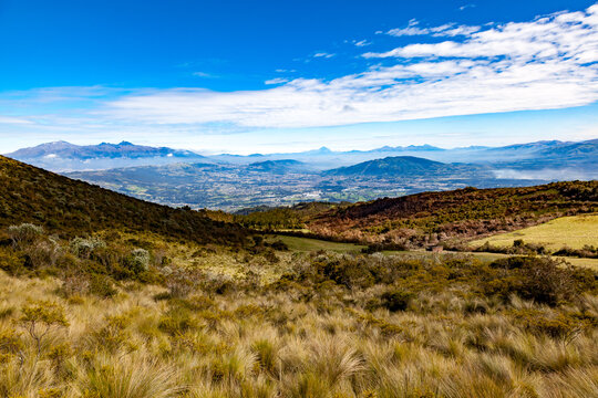 Andean landscape in the central highlands of Ecuador