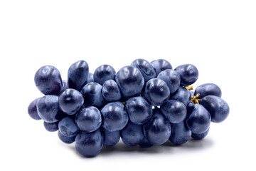 Fresh grapes fruit isolated on white background.with clipping path.