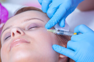  injection procedure in the beauty salon