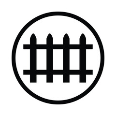 railway crossing with automatic gates, traffic sign vector