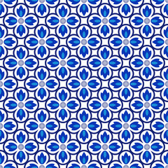 Azulejos portuguese traditional ornamental tile