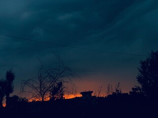 evening thunder storm