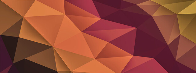 Beautiful luxury low poly illustration. Low poly banner concept