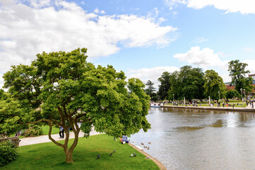 Park in Stratford on Avon, England