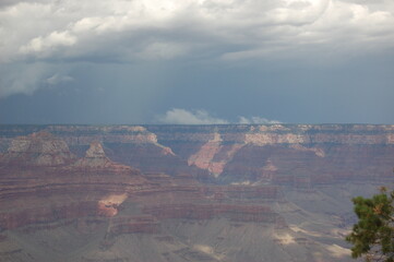 Fototapeta na wymiar Grand Canyon storm over the North rim