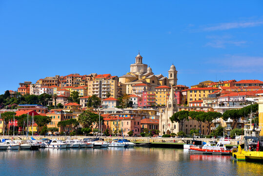 panorama of Porto Maurizio Liguria Italy