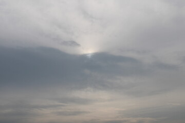 Sun hide in the coouds