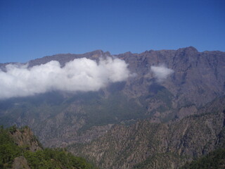 Caldera rim La Palma