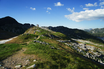 Loser old cable car in summer